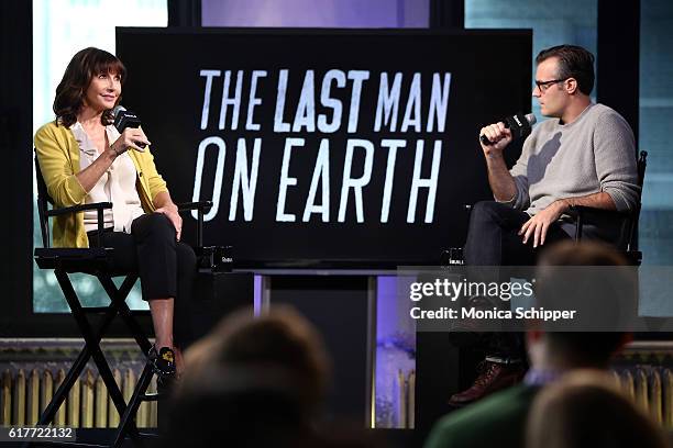 Actress Mary Steenburgen speaks with Ricky Camilleri at The Build Series Presents Mary Steenburgen Discussing "Last Man On Earth" at AOL HQ on...