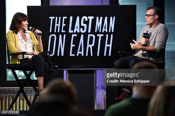 Actress Mary Steenburgen speaks with Ricky Camilleri at The Build Series Presents Mary Steenburgen Discussing "Last Man On Earth" at AOL HQ on...