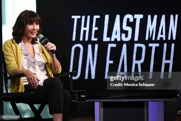 Actress Mary Steenburgen speaks at The Build Series Presents Mary Steenburgen Discussing "Last Man On Earth" at AOL HQ on October 24, 2016 in New...