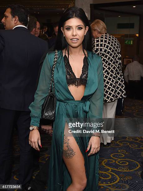 Cara de la Hoyde attends the Nordoff Robbins Boxing Dinner at the London Hilton Park Lane on October 24, 2016 in London, England.