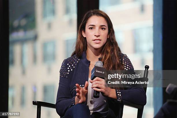 The Build Series presents Olympic gymnast, Aly Raisman to discuss her gymnastics career at AOL HQ on October 24, 2016 in New York City.