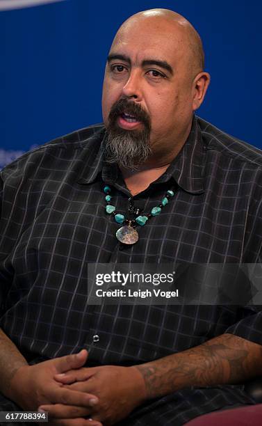 Jose Osuna, director of external afairs for Homeboy industries, speaks at the Center for American Progress event "Debbie Allen On Arts and Lived...