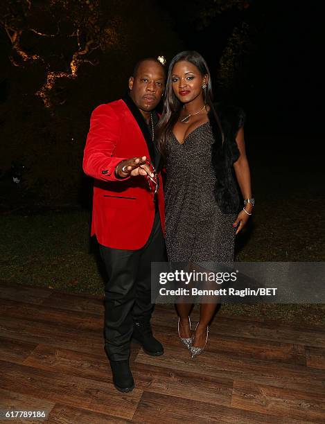 Recording artist Michael Bivins and wife Teasha Bivins attend BET's "An Obama Celebration" at The White House on October 21, 2016 in Washington, DC.