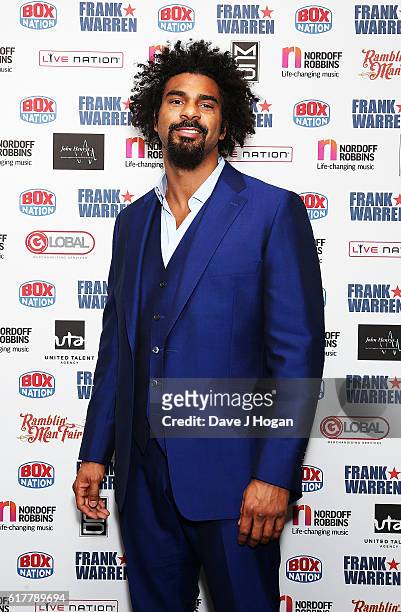 David Haye attends the Nordoff Robbins Boxing Dinner at the London Hilton Park Lane on October 24, 2016 in London, England.