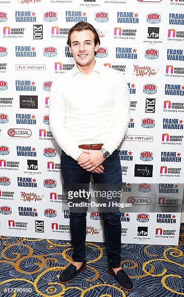 Nathan Massey attends the Nordoff Robbins Boxing Dinner at the London Hilton Park Lane on October 24, 2016 in London, England.