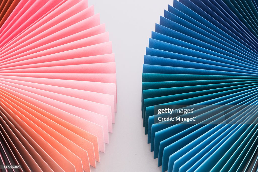 Colorful Pages File Colorful Paper Pages High-Res Stock Photo - Getty Images