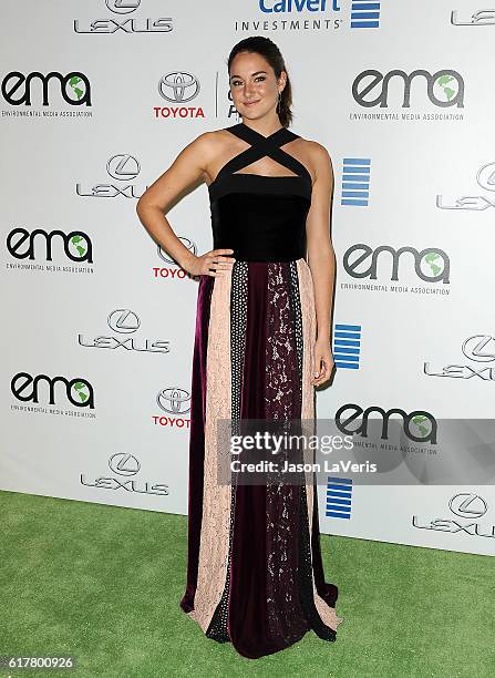 Actress Shailene Woodley attends the 26th annual EMA Awards at Warner Bros. Studios on October 22, 2016 in Burbank, California.