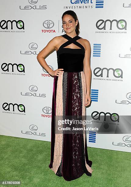 Actress Shailene Woodley attends the 26th annual EMA Awards at Warner Bros. Studios on October 22, 2016 in Burbank, California.