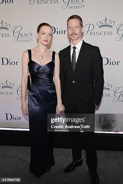 Dancers Gillian Murphy and Ethan Stiefel attend the 2016 Princess Grace Awards Gala with presenting sponsor Christian Dior Couture at Cipriani 25...