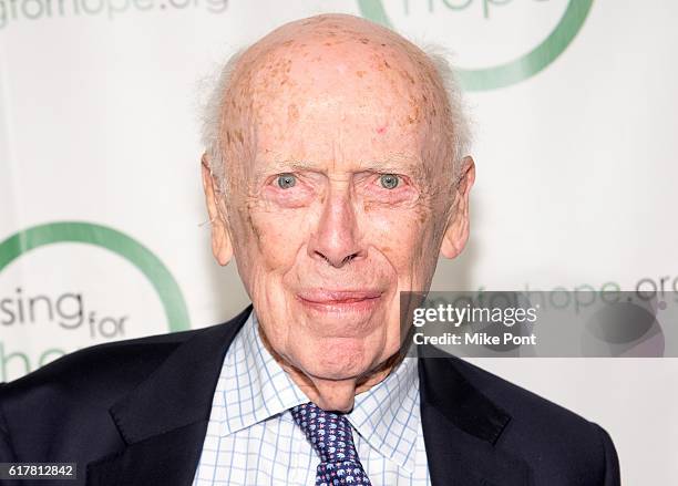 Molecular Biologist Dr. James Watson attends the 10th Anniversary Sing For Hope Gala at Tribeca Rooftop on October 24, 2016 in New York City.