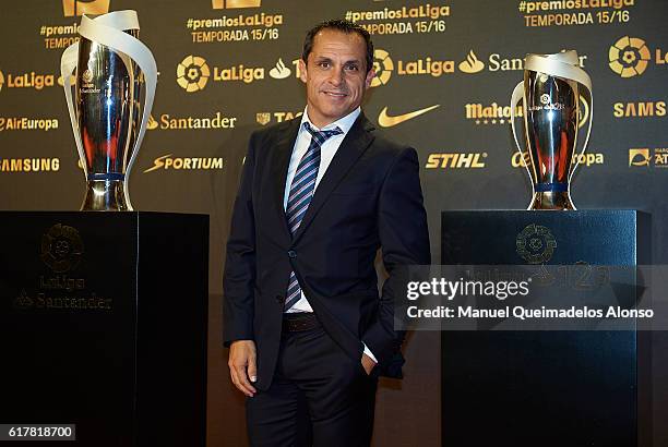 Sergi Barjuan attends the LFP Soccer Awards Gala 2016 at Palacio de Congresos on October 24, 2016 in Valencia, Spain.