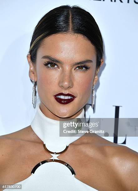 Alessandra Ambrosio arrives at the 23rd Annual ELLE Women In Hollywood Awards at Four Seasons Hotel Los Angeles at Beverly Hills on October 24, 2016...