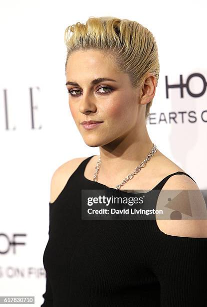 Actress Kristen Stewart arrives at the 23rd Annual ELLE Women in Hollywood Awards at Four Seasons Hotel Los Angeles at Beverly Hills on October 24,...