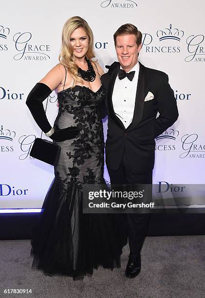 Christina Bott and John Murphy lll attend the 2016 Princess Grace Awards Gala at Cipriani 25 Broadway on October 24, 2016 in New York City.