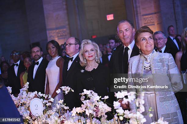 Naomi Campbell and Prince Albert II of Monaco attend the 2016 Princess Grace Awards Gala with presenting sponsor Christian Dior Couture at Cipriani...