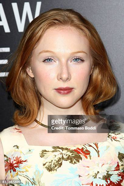 Molly Quinn attends the screening of Summit Entertainment's "Hacksaw Ridge" at Samuel Goldwyn Theater on October 24, 2016 in Beverly Hills,...