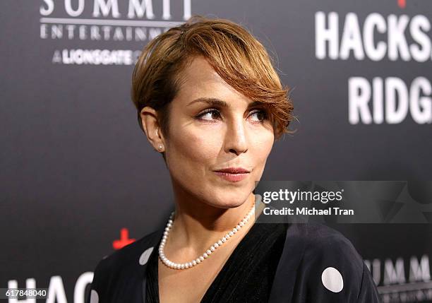 Noomi Rapace arrives at the Los Angeles premiere of "Hacksaw Ridge" held at Samuel Goldwyn Theater on October 24, 2016 in Beverly Hills, California.