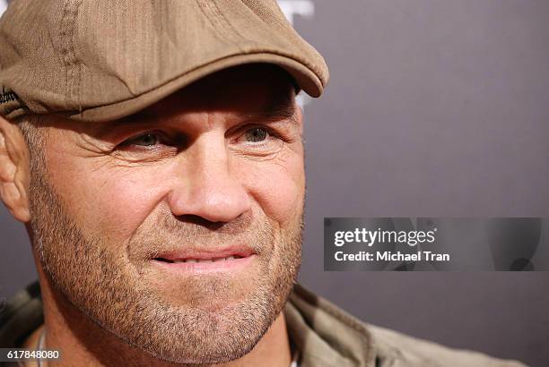 Randy Couture arrives at the Los Angeles premiere of "Hacksaw Ridge" held at Samuel Goldwyn Theater on October 24, 2016 in Beverly Hills, California.