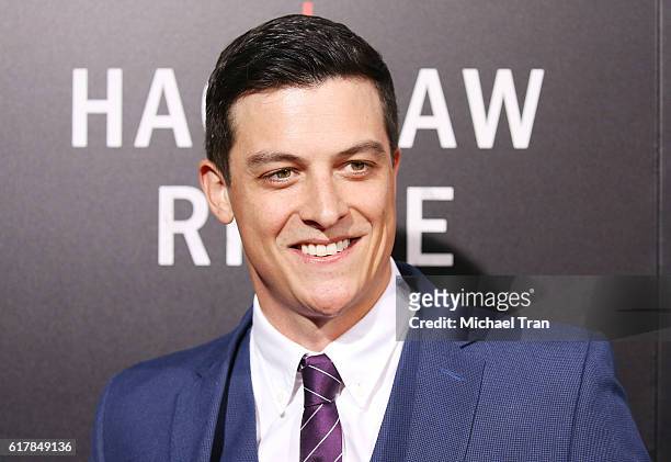 James Mackay arrives at the Los Angeles premiere of "Hacksaw Ridge" held at Samuel Goldwyn Theater on October 24, 2016 in Beverly Hills, California.