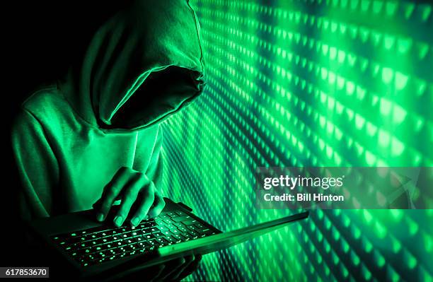 green code hacker - hacker hoodie stock pictures, royalty-free photos & images