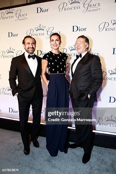 Elias Sacal and Mar Flores and Makram Azar at the 2016 Princess Grace Awards Gala at Cipriani 25 Broadway on October 24, 2016 in New York City.