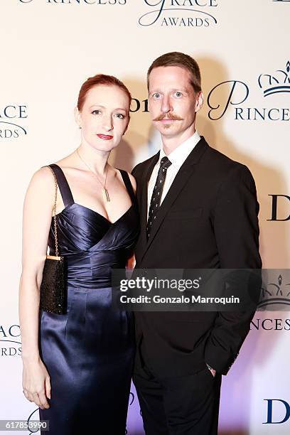 Gillian Murphy and Ethan Stiefel at the 2016 Princess Grace Awards Gala at Cipriani 25 Broadway on October 24, 2016 in New York City.