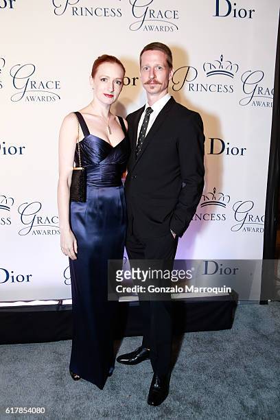 Gillian Murphy and Ethan Stiefel at the 2016 Princess Grace Awards Gala at Cipriani 25 Broadway on October 24, 2016 in New York City.