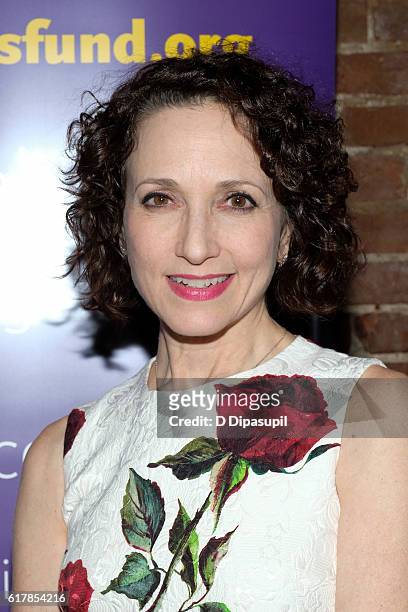 Bebe Neuwirth attends the 20th anniversary of "Nothing Like a Dame" benefit performance after party at Johns Pizzeria on October 24, 2016 in New York...