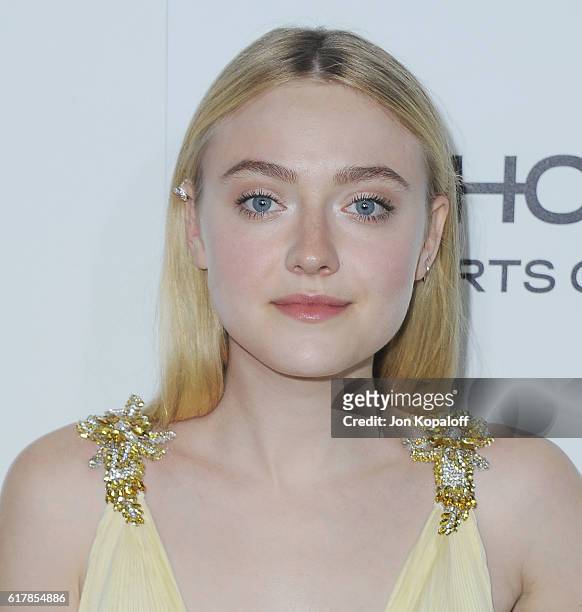 Actress Dakota Fanning arrives at the 23rd Annual ELLE Women In Hollywood Awards at Four Seasons Hotel Los Angeles at Beverly Hills on October 24,...