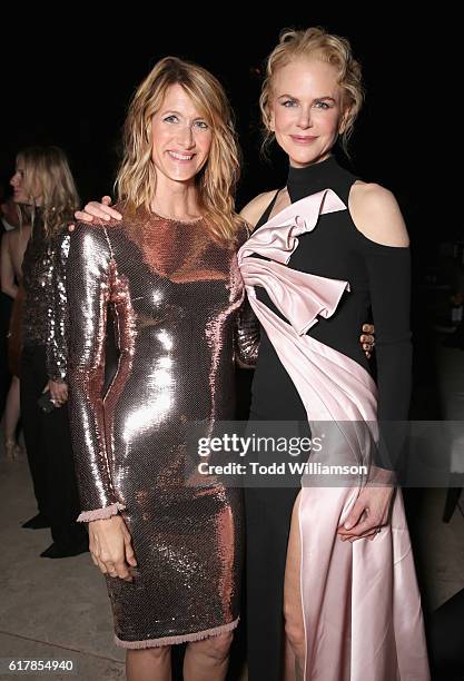 Actress Laura Dern and honoree Nicole Kidman attend the Second Annual "InStyle Awards" presented by InStyle at Getty Center on October 24, 2016 in...