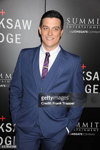 Actor James MacKay attends the screening of Summit Entertainment's "Hacksaw Ridge" held at the Samuel Goldwyn Theater on October 24, 2016 in Beverly...