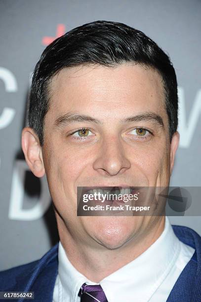 Actor James MacKay attends the screening of Summit Entertainment's "Hacksaw Ridge" held at the Samuel Goldwyn Theater on October 24, 2016 in Beverly...