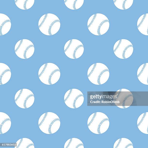 baseball nahtloses muster - baseball pattern stock-grafiken, -clipart, -cartoons und -symbole