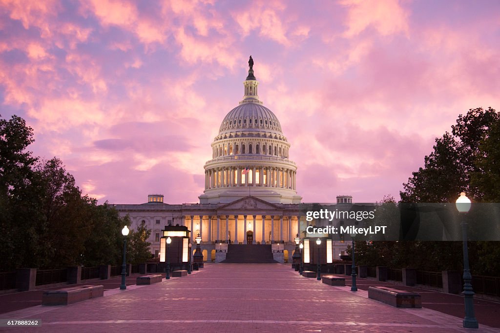 Capitol Building Sunset - Washington DC