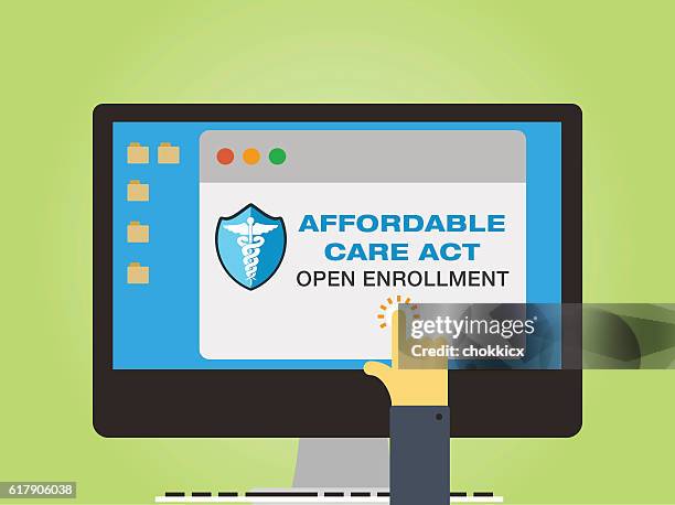 affordable care act - obamacare stock illustrations