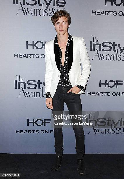 Model Lucky Blue Smith attends the 2nd annual InStyle Awards at Getty Center on October 24, 2016 in Los Angeles, California.