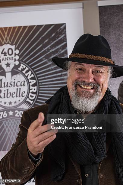 Eugenio Finardi Presents '40 Anni Di Musica Ribelle' at CPM on October 25, 2016 in Milan, Italy.