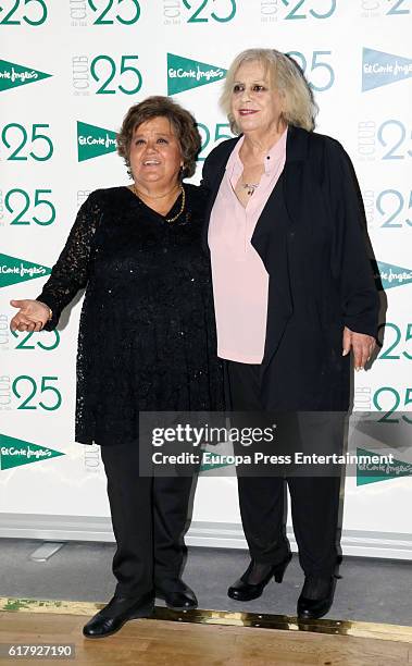 Cristina Almeida and Terele Pavez attend 'Club de las 25' Awards 2016 on October 24, 2016 in Madrid, Spain.