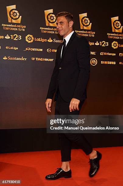 Joaquin Sanchez attends the LFP Soccer Awards Gala 2016 at Palacio de Congresos on October 24, 2016 in Valencia, Spain.