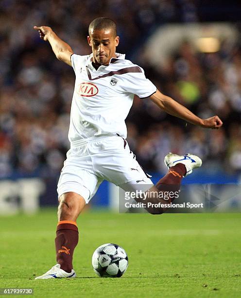 Wendel of Bordeaux in action during the UEFA Champions League Group A match between Chelsea and Bordeaux at Stamford Bridge on September 16, 2008 in...