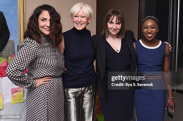 Jenni Konner, Joanna Coles, Lena Dunham, and Cynthia Erivo attends Hearst MagFront 2016 at Hearst Tower on October 25, 2016 in New York City.