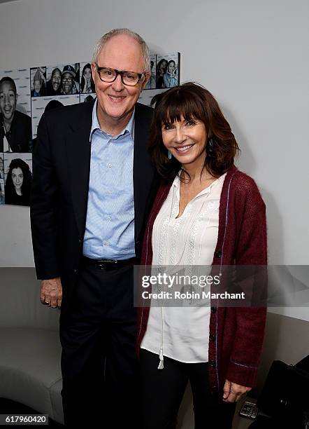John Lithgow and Mary Steenburgen visit at SiriusXM Studio on October 25, 2016 in New York City.