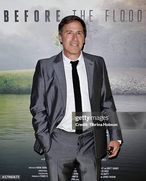 David O. Russell attends the Screening of National Geographic Channel's 'Before The Flood' at Bing Theater At LACMA on October 24, 2016 in Los...