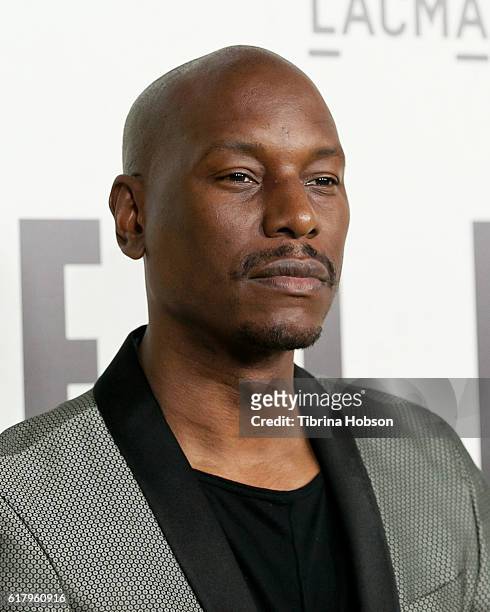 Tyrese Gibson attends the Screening of National Geographic Channel's 'Before The Flood' at Bing Theater At LACMA on October 24, 2016 in Los Angeles,...