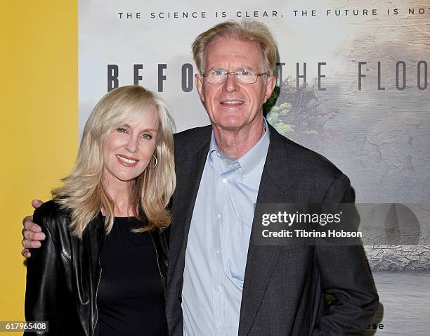 Rachelle Carsona and Ed Begley Jr. Attend the Screening of National Geographic Channel's 'Before The Flood' at Bing Theater At LACMA on October 24,...