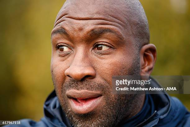 Darren Moore Professional Phase development Coach of West Bromwich Albion during a West Bromwich Albion Training Session on October 25, 2016 in West...