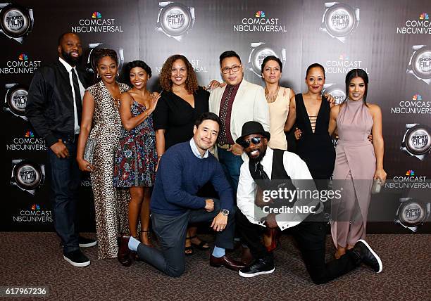 NBCUniversal Short Film Festival, 2016 -- Pictured: top row: David Talbert, Tiffany Haddish, Bresha Webb, Presenters; Karen Horne, SVP, Programming...