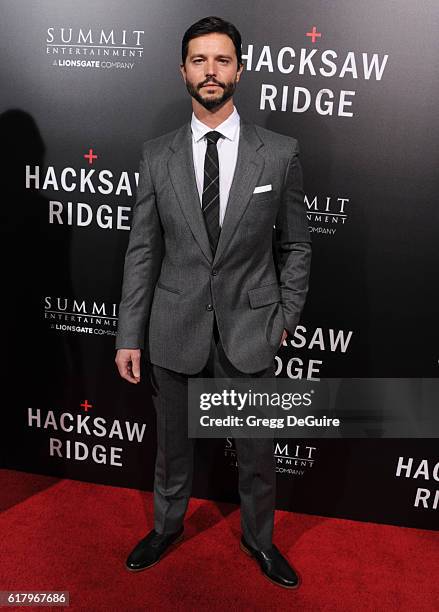 Actor Jason Behr arrives at the screening of Summit Entertainment's "Hacksaw Ridge" at Samuel Goldwyn Theater on October 24, 2016 in Beverly Hills,...