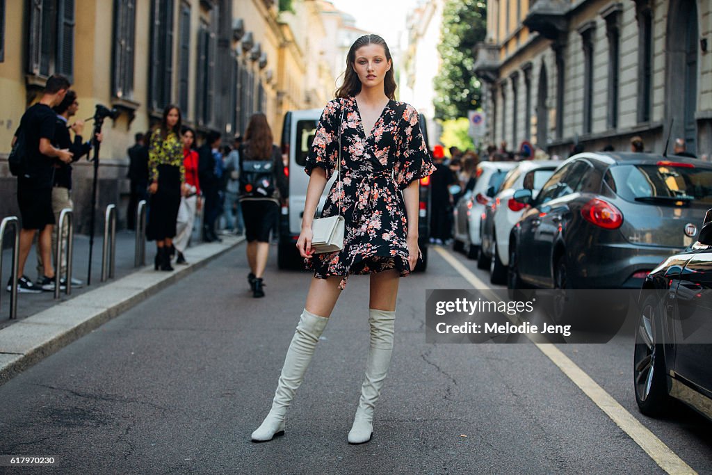 Street Style: September 24 - Milan Fashion Week Spring/Summer 2017
