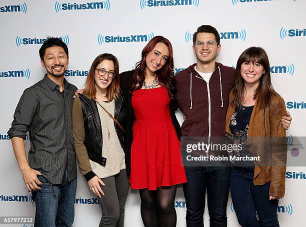 Takuma Anzai, Jordyn Smith, Nikki Pope, Tony Greco and Tara Minogue visit at SiriusXM Studio on October 25, 2016 in New York City.